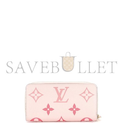 LOUIS VUITTON ZIPPY WALLET BICOLOR MONOGRAM EMPREINTE GIANT M80481 (19.5*10.5*2.5cm)